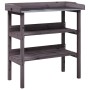 Mesa para plantas con estantes madera abeto gris 78x38x82,5 cm de , Soportes para macetas - Ref: Foro24-156354, Precio: 62,28...