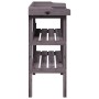 Mesa para plantas con estantes madera abeto gris 78x38x82,5 cm de , Soportes para macetas - Ref: Foro24-156354, Precio: 62,28...