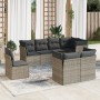 Set de sofás de jardín 8 pzas y cojines ratán sintético gris de , Conjuntos de jardín - Ref: Foro24-3217930, Precio: 489,08 €...