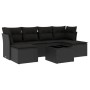 Set de comedor de jardín 7 pzas y cojines ratán sintético negro de , Conjuntos de jardín - Ref: Foro24-3218015, Precio: 382,1...