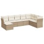 Juego de sofás de jardín con cojines beige 8 pzas ratán PE de , Conjuntos de jardín - Ref: Foro24-3218048, Precio: 510,45 €, ...