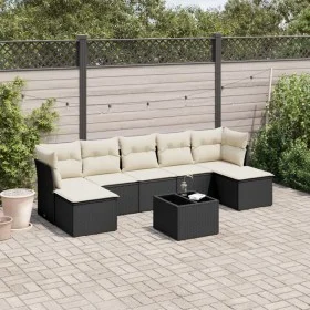 Set de sofás de jardín 8 piezas y cojines ratán sintético negro de , Conjuntos de jardín - Ref: Foro24-3218036, Precio: 437,3...