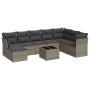 Set de muebles de jardín 9 pzas y cojines ratán sintético gris de , Conjuntos de jardín - Ref: Foro24-3218060, Precio: 506,05...