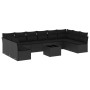 Set de sofás de jardín 11 pzas y cojines ratán sintético negro de , Conjuntos de jardín - Ref: Foro24-3218095, Precio: 643,67...