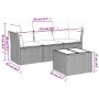 Set de sofás de jardín 4 pzas y cojines ratán sintético gris de , Conjuntos de jardín - Ref: Foro24-3217220, Precio: 230,63 €...