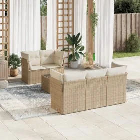 Juego de sofás jardín con cojines 6 pzas ratán sintético beige de , Conjuntos de jardín - Ref: Foro24-3217248, Precio: 427,74...