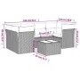 7-piece garden sofa set and beige synthetic rattan cushions by , Garden sets - Ref: Foro24-3217269, Price: 422,91 €, Discount: %