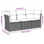 Juego de sofás de jardín con cojines beige 3 pzas ratán PE de , Conjuntos de jardín - Ref: Foro24-3217208, Precio: 213,19 €, ...