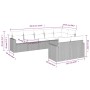 Set de sofás de jardín 8 pzas y cojines ratán sintético gris de , Conjuntos de jardín - Ref: Foro24-3219210, Precio: 517,07 €...