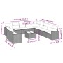 Set de sofás de jardín 12 pzas y cojines ratán sintético marrón de , Conjuntos de jardín - Ref: Foro24-3219189, Precio: 792,3...