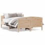 Estructura de cama con cabecero madera maciza pino 120x200 cm de , Camas y somieres - Ref: Foro24-3216176, Precio: 180,16 €, ...