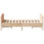 Estructura de cama con cabecero madera maciza pino 120x200 cm de , Camas y somieres - Ref: Foro24-3216176, Precio: 180,16 €, ...