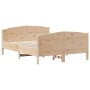 Estructura de cama con cabecero madera maciza pino 120x200 cm de , Camas y somieres - Ref: Foro24-3216176, Precio: 180,16 €, ...
