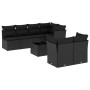 Set de sofás de jardín 8 piezas y cojines ratán sintético negro de , Conjuntos de jardín - Ref: Foro24-3217295, Precio: 515,1...