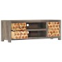 Mueble para TV de madera maciza reciclada gris 120x30x40 cm de vidaXL, Muebles TV - Ref: Foro24-282735, Precio: 243,98 €, Des...