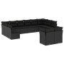 Set de sofás de jardín 12 piezas cojines ratán sintético negro de , Conjuntos de jardín - Ref: Foro24-3250264, Precio: 772,46...
