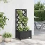 Jardinera enrejada madera maciza de abeto negra de , Maceteros y jardineras - Ref: Foro24-365475, Precio: 41,24 €, Descuento: %