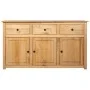 Aparador de madera maciza de pino estilo Panamá 135x40x80 cm de vidaXL, Aparadores - Ref: Foro24-282703, Precio: 407,20 €, De...