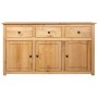 Aparador de madera maciza de pino estilo Panamá 135x40x80 cm de vidaXL, Aparadores - Ref: Foro24-282703, Precio: 393,84 €, De...