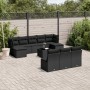 Set de sofás de jardín 11 pzas y cojines ratán sintético negro de , Conjuntos de jardín - Ref: Foro24-3250134, Precio: 614,84...