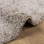 Alfombra peluda de pelo largo moderna PAMPLONA beige Ø 100 cm de , Alfombras - Ref: Foro24-375222, Precio: 28,54 €, Descuento: %