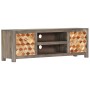 Mueble para TV de madera maciza reciclada gris 120x30x40 cm de vidaXL, Muebles TV - Ref: Foro24-282735, Precio: 243,98 €, Des...