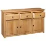 Aparador de madera maciza de pino estilo Panamá 135x40x80 cm de vidaXL, Aparadores - Ref: Foro24-282703, Precio: 407,20 €, De...
