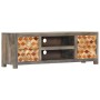 Mueble para TV de madera maciza reciclada gris 120x30x40 cm de vidaXL, Muebles TV - Ref: Foro24-282735, Precio: 243,98 €, Des...
