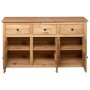 Aparador de madera maciza de pino estilo Panamá 135x40x80 cm de vidaXL, Aparadores - Ref: Foro24-282703, Precio: 393,84 €, De...