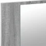 Armario espejo de baño con luz LED acrílico gris 80x12x45 cm de , Tocadores de baño - Ref: Foro24-834952, Precio: 55,65 €, De...