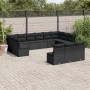 Set de sofás de jardín y cojines 13 pzas ratán sintético negro de , Conjuntos de jardín - Ref: Foro24-3250224, Precio: 802,23...