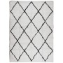 Alfombra de pelo largo moderna PAMPLONA crema y negro 200x280cm de , Alfombras - Ref: Foro24-375371, Precio: 94,84 €, Descuen...