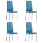 Conjunto de mesa y sillas de comedor 5 piezas azul de vidaXL, muebles para cocinas y comedores - Ref: Foro24-281703, Precio: ...