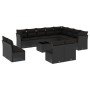Set de sofás de jardín y cojines 13 pzas ratán sintético negro de , Conjuntos de jardín - Ref: Foro24-3250314, Precio: 833,57...