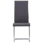 Juego de comedor 5 piezas cuero sintético gris de , muebles para cocinas y comedores - Ref: Foro24-3053012, Precio: 431,14 €,...