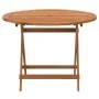 Mesa de jardín plegable madera maciza de acacia Ø 90x75 cm de , Mesas de jardín - Ref: Foro24-319670, Precio: 103,91 €, Descu...