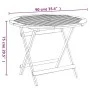 Mesa de jardín plegable madera maciza de acacia Ø 90x75 cm de , Mesas de jardín - Ref: Foro24-319670, Precio: 103,91 €, Descu...