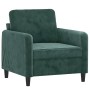 Juego de sofás 3 piezas terciopelo verde oscuro de , Sofás - Ref: Foro24-3201936, Precio: 735,26 €, Descuento: %