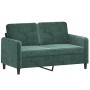 Juego de sofás 3 piezas terciopelo verde oscuro de , Sofás - Ref: Foro24-3201936, Precio: 735,26 €, Descuento: %