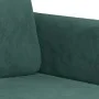 Dark green velvet 3-piece sofa set by , Sofas - Ref: Foro24-3201936, Price: 721,05 €, Discount: %