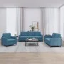 Juego de sofás 3 piezas terciopelo azul de , Sofás - Ref: Foro24-3201943, Precio: 712,38 €, Descuento: %