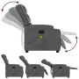 Sillón de masaje reclinable cuero sintético gris de , Sillones - Ref: Foro24-374126, Precio: 230,61 €, Descuento: %