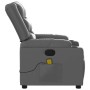 Sillón de masaje reclinable cuero sintético gris de , Sillones - Ref: Foro24-374126, Precio: 236,69 €, Descuento: %