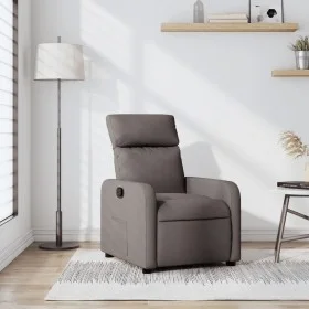 Taupe Gray Fabric Recliner by , Armchairs - Ref: Foro24-374172, Price: 158,84 €, Discount: %