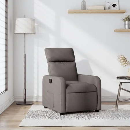 Sillón reclinable de tela gris taupe de , Sillones - Ref: Foro24-374172, Precio: 158,84 €, Descuento: %