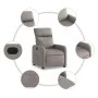 Sillón reclinable de tela gris taupe de , Sillones - Ref: Foro24-374172, Precio: 158,84 €, Descuento: %
