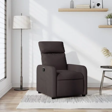 Dark Brown Fabric Recliner by , Armchairs - Ref: Foro24-374170, Price: 169,58 €, Discount: %