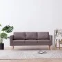 Sofá de 3 plazas de tela color gris topo de vidaXL, Sofás - Ref: Foro24-281366, Precio: 306,78 €, Descuento: %