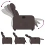 Dark Brown Fabric Recliner by , Armchairs - Ref: Foro24-374170, Price: 169,58 €, Discount: %