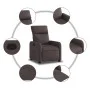 Dark Brown Fabric Recliner by , Armchairs - Ref: Foro24-374170, Price: 169,58 €, Discount: %